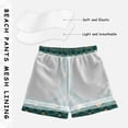 thumbnail image 3 of FORMRS Boys Swim Trunks Quick Dry Mesh Lining Beach Boardshorts, Sizes XS-XL, Green Abstract Pattern, 3 of 7