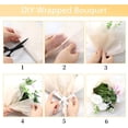 thumbnail image 5 of 11.4in Beige Flower Wrapping Paper 80pack of Withdrawable Flower Bouquet Lining Paper Suitable for Gifts Crafts Valentine's Day, 5 of 6