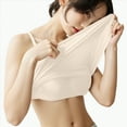 thumbnail image 2 of ORT Womens Built-in Bra Padded Camisole Yoga Tanks Tops(Beige,3XL), 2 of 8