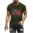 thumbnail image 2 of Guluxicc Men's Independence Day Tops 4th of July T Shirts Regular Fit Summer Patriotic Graphic Tees, 2 of 5