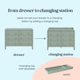 thumbnail image 3 of daVinci Sammy Scallop 6-Drawer Dresser in Light Sage, 3 of 7