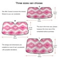 thumbnail image 5 of Yayeee Car Windshield Sun Shade Universal Fit Front Visor Protector, Heart Geometric, 5 of 8