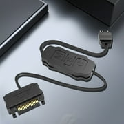 5V 3PIN ARGB Controller,Built-in Light Mode,SATA Interface Extension Cable for PC Case Fan(Black)