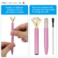 thumbnail image 4 of Uxcell Black Ink Ballpoint Pen, 12 Pack Twist Metal Pen 1.0mm Medium Point for Note Taking Journaling, Light Blue, 4 of 7