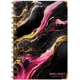 thumbnail image 2 of Hardcover Academic Year 2024-2025 Planner (June 2024 Through July 2025) 5.5" x 8" Medium Daily Weekly Monthly Planner Yearly Agenda, Bookmark,Pocket Folder and Sticky Note Set, Dark Gold Marble, 2 of 8