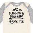 thumbnail image 4 of Inktastic Mawmaw and Pawpaw Love Me Girls Long Sleeve Baby Bodysuit, 4 of 5