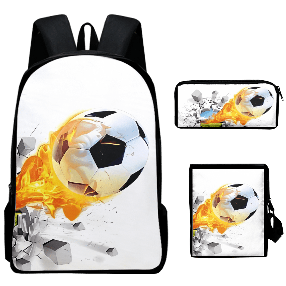 Soccer Backpack,Teens Students Bookbags,Lightweight Boys Girls