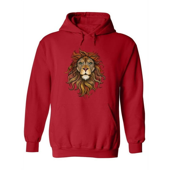 Lion Head Beautiful Design Hoodie Women -Image by Shutterstock, Female Small