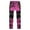 hgg101-Hot Pink, variant on Women's Color Blocked Trail Pants Solid Color with Athletic Pockets Quick Dry Technical Fabric for Mountain Trekking Cargo Pants,XXXL,Orange