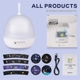 thumbnail image 4 of Lamps star projector night light bedroom light children birthday and christmas gifts etc. white, 4 of 5