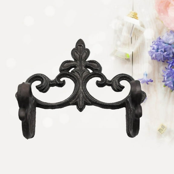 Worgeous  Iron Paper Towel Holder Toilet Stand with Shelf Decor Wall Mounted