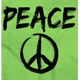 thumbnail image 2 of Hippie Peace Sign Make Love Not War Womens Slim Fit Graphic Tee Brisco Brands L, 2 of 4