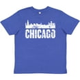 thumbnail image 3 of Inktastic Chicago Skyline Grunge Youth T-Shirt, 3 of 5