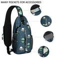 thumbnail image 2 of Tropical Watermelon Sling Backpack with Cute Summer Fruit and Geometric Print – Lightweight Crossbody Shoulder Bag Featuring Breathable Padding, Secure Zippers, Reversible Strap, Perfect f, 2 of 5