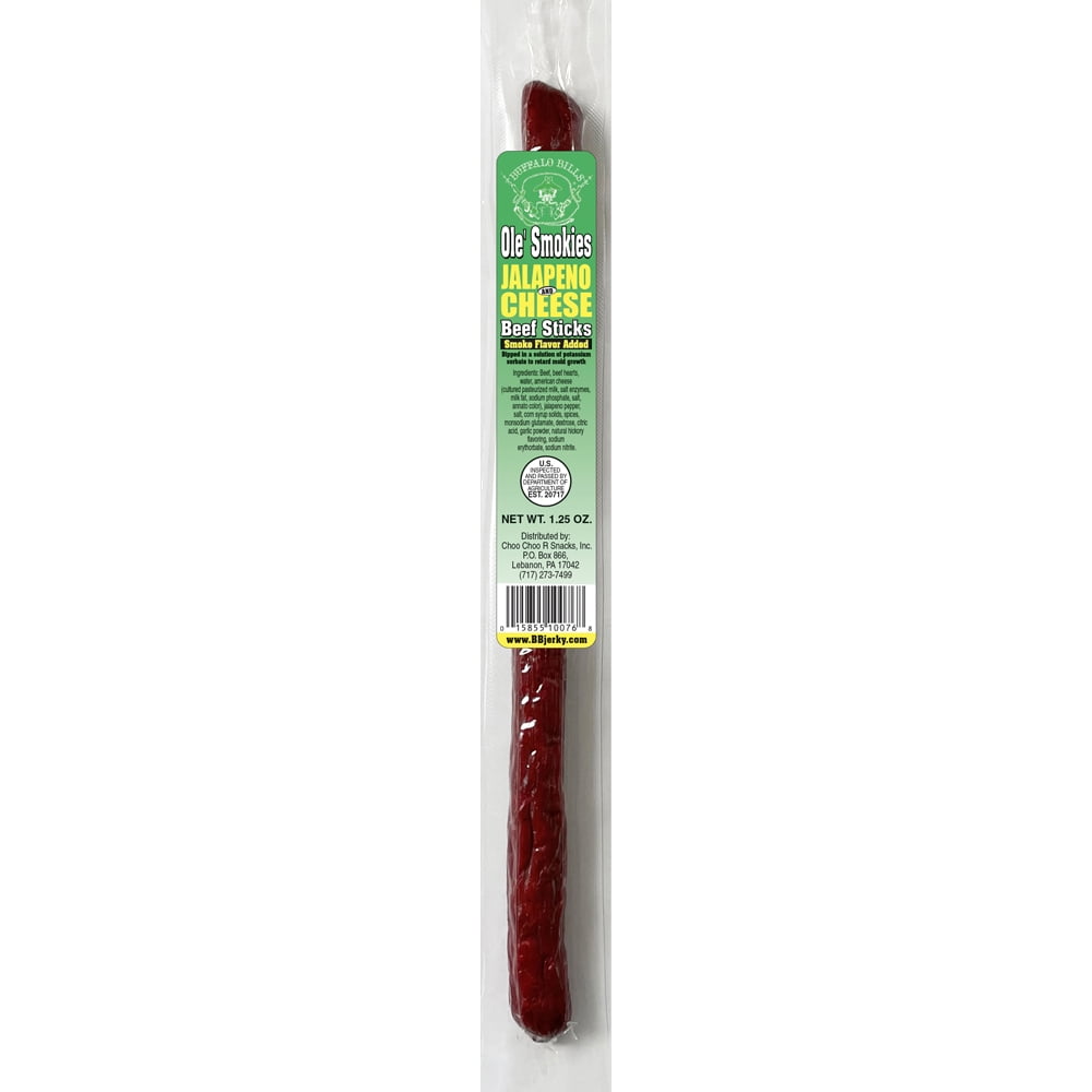 Buffalo Bills 15-ct Jalapeno & Cheese Ole Smokies (Beef Sticks) – Two 15-ct Tubs