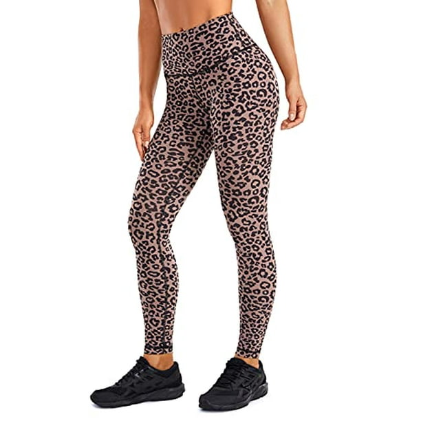 cRZ YOgA Womens compression Workout Leggings 2528 Leopard-Print 2