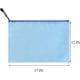 thumbnail image 2 of Xiao Hua Bolsa de sobre con cremallera, 5 bolsas, 5 colores, impermeable, PVC， Cremallera, archivador de oficinas, facturas, notas, accesorios de viaje cosméticos (a3, 42 x 30 cm), 2 of 5