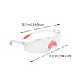 thumbnail image 3 of REACHISE Construction Silicone Safety Glasses Scratch Resistant Protective Eyewear, 3 of 9