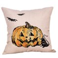 thumbnail image 2 of Clearance! EQWLJWE Halloween Pillow Covers 18x18 inch Pumpkin Ghost Saying Throw Pillow Covers for Fall Halloween Decorations Halloween Party Pillows Decorative Pillow Covers for Couch Sofa, 2 of 5
