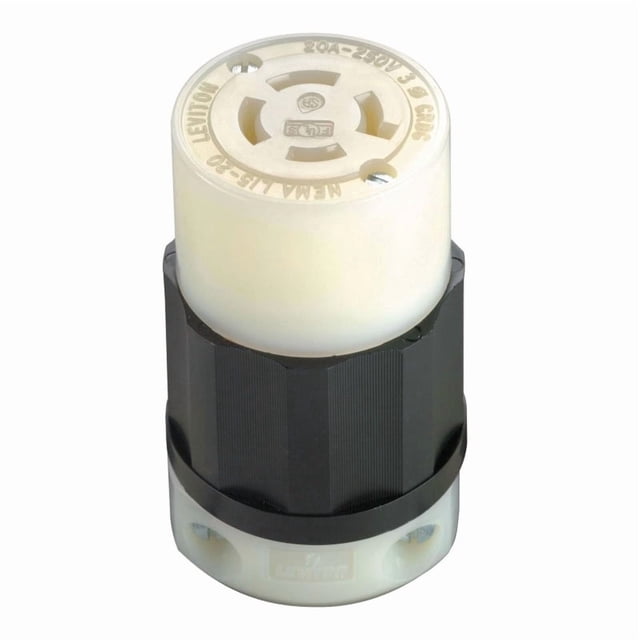 Conector de puesta a tierra Leviton Industrial Nylon L15-20P 3P 4W