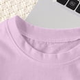 thumbnail image 5 of CAUYDY Toddler Girls Summer 2 Piece Outfits Kids T-Shirts and Shorts Clothing Sets Baby Girls Shorts Set Children Girls Summer Pajamas 2Pcs Set 1T-5T (Sizes 3-4 Years,D1-Purple), 5 of 7
