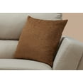 thumbnail image 2 of PILLOW - 18"X 18" / LIGHT BROWN FLORAL VELVET / 1PC, 2 of 3