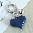 thumbnail image 5 of Dianli Gifts Heart Keychain Pendant Bag Charm Romantic Heart Shaped Metal Alloy Key Ring Purse Charm Valentine's Day Gift for Girlfriend Wife Anniversary Stocking Stuffer, 5 of 8