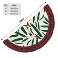 thumbnail image 3 of Sigee Palm Branch With Leaves for Christmas Decoration Tree Skirt Christmas Plaid Tree Skirt,Christmas home decor Holiday Tree Skirt Fits TChristmas Tree-36", 3 of 6