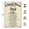 thumbnail image 3 of Vintage Shih Tzu House Rules Metal Tin Sign Funny Dog Decor Pet Lover Gift Home Decor Wall Art 8x12 Inch Metal Sign Cute Dog Wall Art Funny Pet Signs, 3 of 6