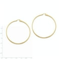 thumbnail image 4 of Real 14kt Yellow Gold Polished Hoop Earring; for Adults and Teens; for Women and Men, 4 of 4