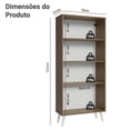 thumbnail image 3 of Mueble Armario de Vidrio Madesa 2 Puertas Con Pies MM, 3 of 5