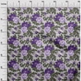 thumbnail image 3 of oneOone Silk Tabby Purple Fabric Retirement Party Celebration Retired Invite Cards Retro Floral Quilting Supplies Print Sewing Fabric By The Yard 42 Inch Wide, 3 of 5