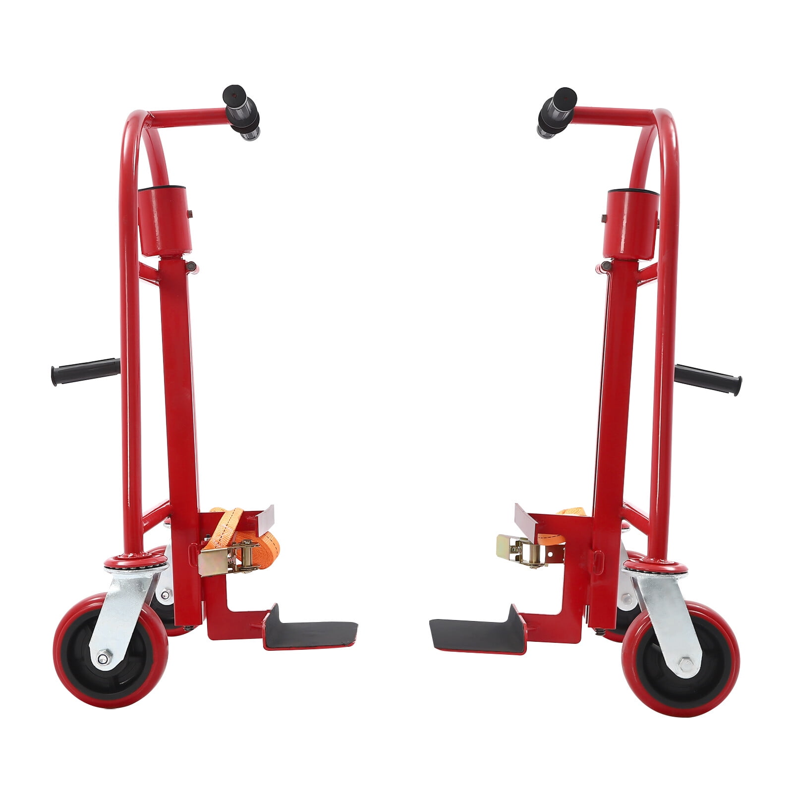 ToppiJoy 2Pcs Manual Furniture and Crate Mover with PU Swivel Casters, Safe and Easy Lifting Hold up to 1300lbs, Machinery Mover Handling Tools, for Moving, Offices, Furnitures Stores