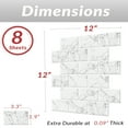 thumbnail image 5 of Dcor WOW 41007  Peel & Stick Backsplash, (8) 12x12-inch Sheet Covers 8 Sq Ft, White Grey Marble Subway Back Splash Tile, 5 of 7