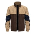 thumbnail image 3 of Mens Outdoor Jackets Lightweight Hiking Windproof Zip Up Tactical Jackets Casual Long Sleeve Workout Gym Cargo Coat, 3 of 7