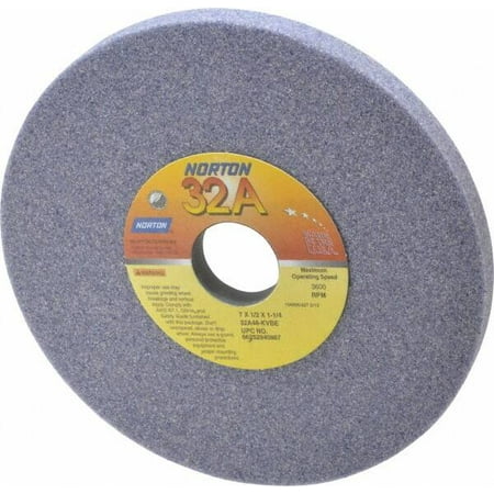 

Norton 7 Diam x 1-1/4 Hole x 1/2 Thick K Hardness 46 Grit Surface Grinding Wheel