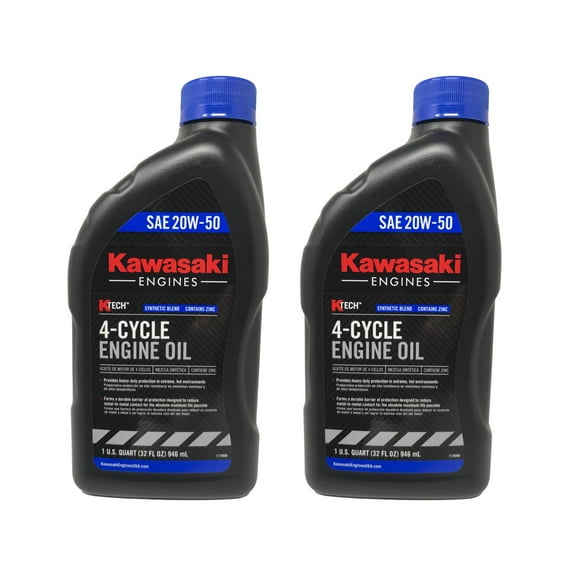 Kawasaki SAE 20W50 4-Cycle Motor Oil 2 QUARTS 99969-6298 2 PACK