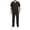 Black #3, variant on Men's Medical Scrubs Set V Neck Short Sleeve Scrubs Top & Wide Leg Jogger Pants Breathable Easy Care 2 Pieces Outfit, S