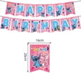 thumbnail image 4 of Decoración para fiesta de cumpleaños de ángel de puntada rosa de Disney Anime, juego de espirales para insertar globos y banderas para tartas, suministros de regalo, juguetes, 4 of 5