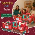thumbnail image 6 of Christmas Presents Trains, Santa Gift Train Set, Holiday Cheer Delivery, Santa Express Train Gift Box, Holiday Candy Holder Gift Boxes Holiday Party Centerpiece, Family Christmas Decorations B, 6 of 11