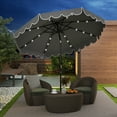 thumbnail image 2 of Gymax 9.3 FT Solar Patio Umbrella w/ 32 LED Lights & Tilt Adjustment, 2 of 10