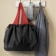 thumbnail image 4 of Bolsa de Compras Plegable de Poliéster Oxford con Cierre de Cordón, Tote Portátil Reutilizable para Supermercado, Viajes, Almacenamiento de Comestibles, 54x38x11cm, Negro o Azul, 4 of 6