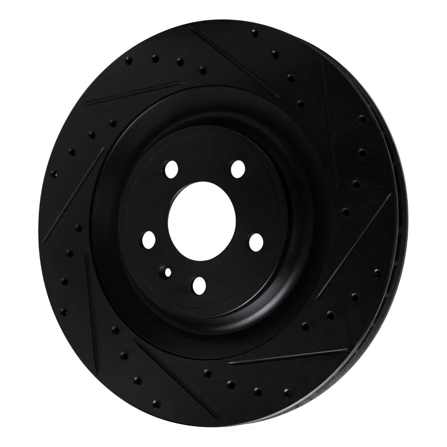 Dynamic Friction Company 633-02102R DFC Brake Rotor - Drilled And Slotted - Black