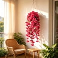 thumbnail image 5 of Leodye 1PCS Artificial Hanging Flowers, Realistic Faux Floral Wall Decor with Rattan for Indoor Home Scene Arrangement -29.52IN, 5 of 6