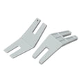 thumbnail image 2 of 2 Pieces Sewing Jumper Hump Universal Presser Hemlines Machine Industrial Exquisite Craft ABS for Home, 2 of 8