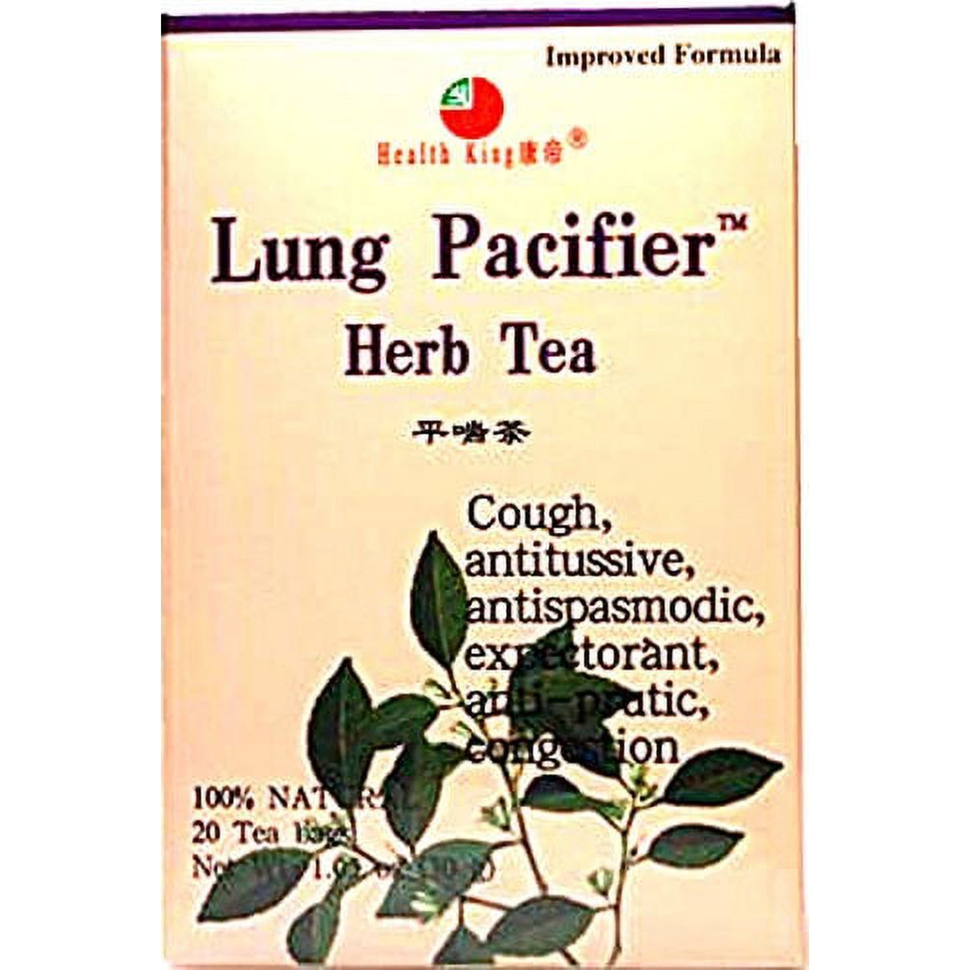 Health King Lung Pacifier Herb Tea 20 Tea Bags