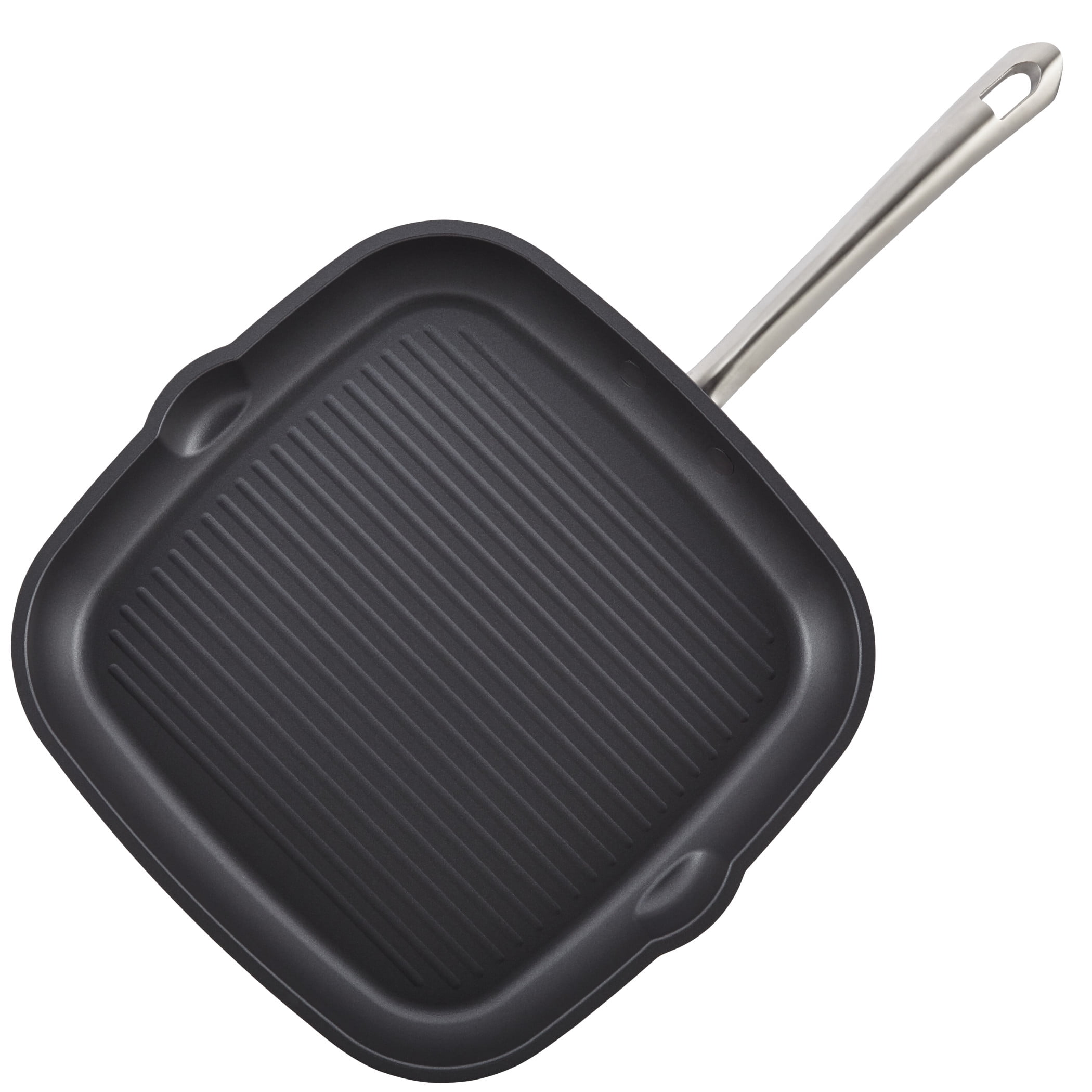 Anolon Accolade 11 Inch Forged Hard-Anodized Nonstick Square Grill Pan, Moonstone