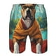 thumbnail image 3 of Fotbe Meditating French Bulldog Trajes de Baño Estampados para Hombre, Shorts de Verano de Secado Rápido, Ropa de Playa, Bañadores-Small, 3 of 6