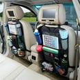 thumbnail image 7 of 2 Pack Car Backseat Organizer Waterproof Car Seat Organizer with 10.5" Clear Screen Tablet Holder and 10 Storage Pockets for Kids Toddlers, Travel Accessories/Car Seat Organizer, 7 of 7