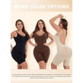 thumbnail image 4 of Scacto Women's Spaghetti Strap Simple Waist Fitted Belly Contracting And Hip Lifting Exposed Back Beauty Back Boxer Jumpsuit Seamless Romper, 4 of 5